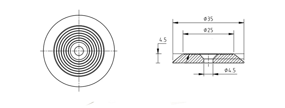 Tactile Indicator Studs Stainless Steel Carpet tactile with Screw Tactile Indicator Studs Stainless Steel Carpet tactile with Screw