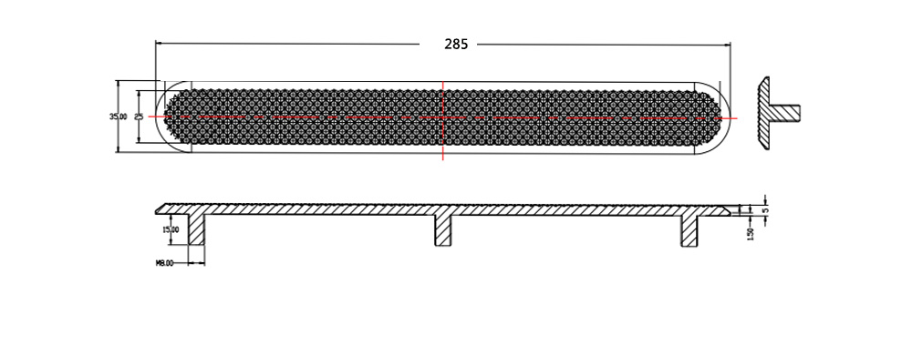 Stainless Steel Tactile Indicator Directional 