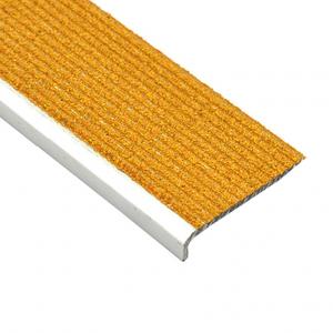 Anti Slip Stair Nosing With Golden Yellow Carborundum Infill 