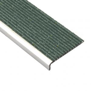 Anti Slip Stair Nosing With Peacock Carborundum Infill 