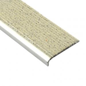 Anti Slip Stair Nosing With White Carborundum Infill 