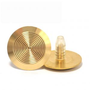 Brass Tactile Indicator Studs - Solid - With Plug 