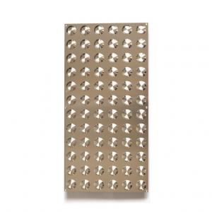 Integrated Tactile Indicator Plate Stainless Steel - Concentric Circles / 300x600mm