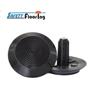 Poly Tactile Indicator Studs - 10 Concentric Circles / Black