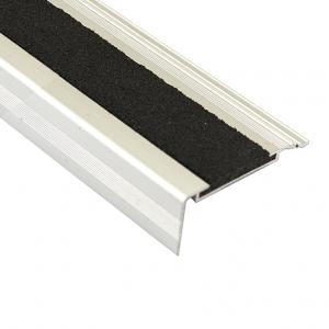 Stair Nosing - Classic Series 1 Aluminium With Black Carborundum Infill