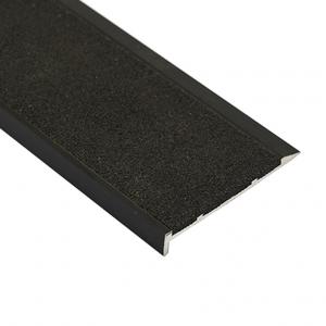 Stair Nosing - Classic Series 1 Aluminium With Black Carborundum Infill