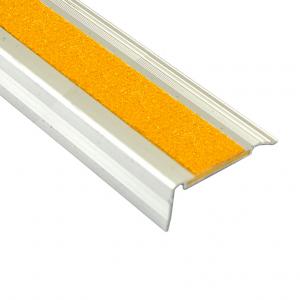 Stair Nosing - Classic Series 1  Aluminium With Yellow Carborundum Infill
