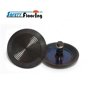 Tactile Indicator Studs - PVD Black Stainless Steel With Plug/ Hollow Back TGSI