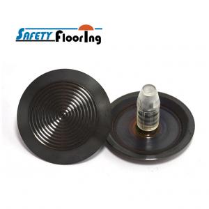  Tactile Indicator Studs - PVD Black Stainless Steel With Plug/ Hollow Back TGSI