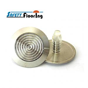 Tactile Indicator Studs - Solid Stainless Steel Tactiles / 6 concentric circles