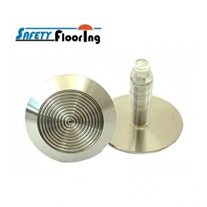 Tactile Indicator Studs - Solid Stainless Steel Tactiles With 25mm Long Stem And Plug