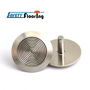 Tactile Indicator Studs - Solid Stainless Steel Tactiles - 10 concentric circles