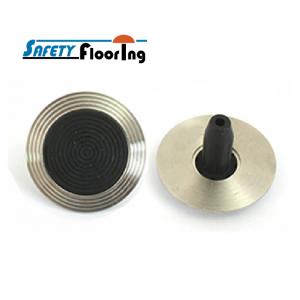 Tactile Indicator Studs - Stainless Steel Black / Yellow Poly Insert / Poly Stem