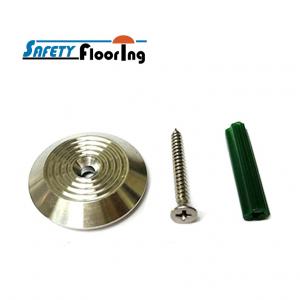 Tactile Indicator Studs - Stainless Steel Carpet tactile with Screw   
