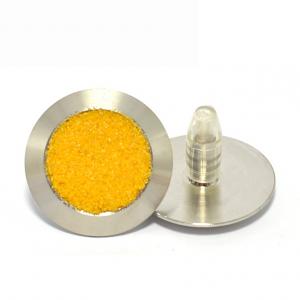 Tactile Indicator Studs - Stainless Steel / Yellow Carb Insert /With Plug  