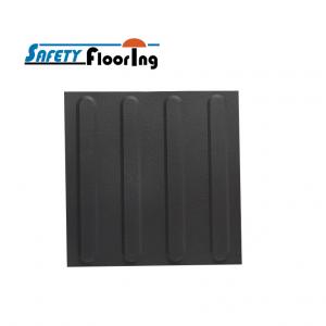Tactile Paving - Black PolyurethaneTactile Indicator Mat 300×300mm - Directional