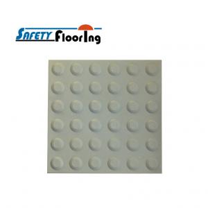 Tactile Paving - Grey Polyurethane Tactile Indicator Mat 300×300mm - Hazard