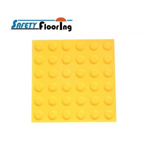 Tactile Paving - Yellow Polyurethane Tactile Indicator Mat 300×300mm - Hazard